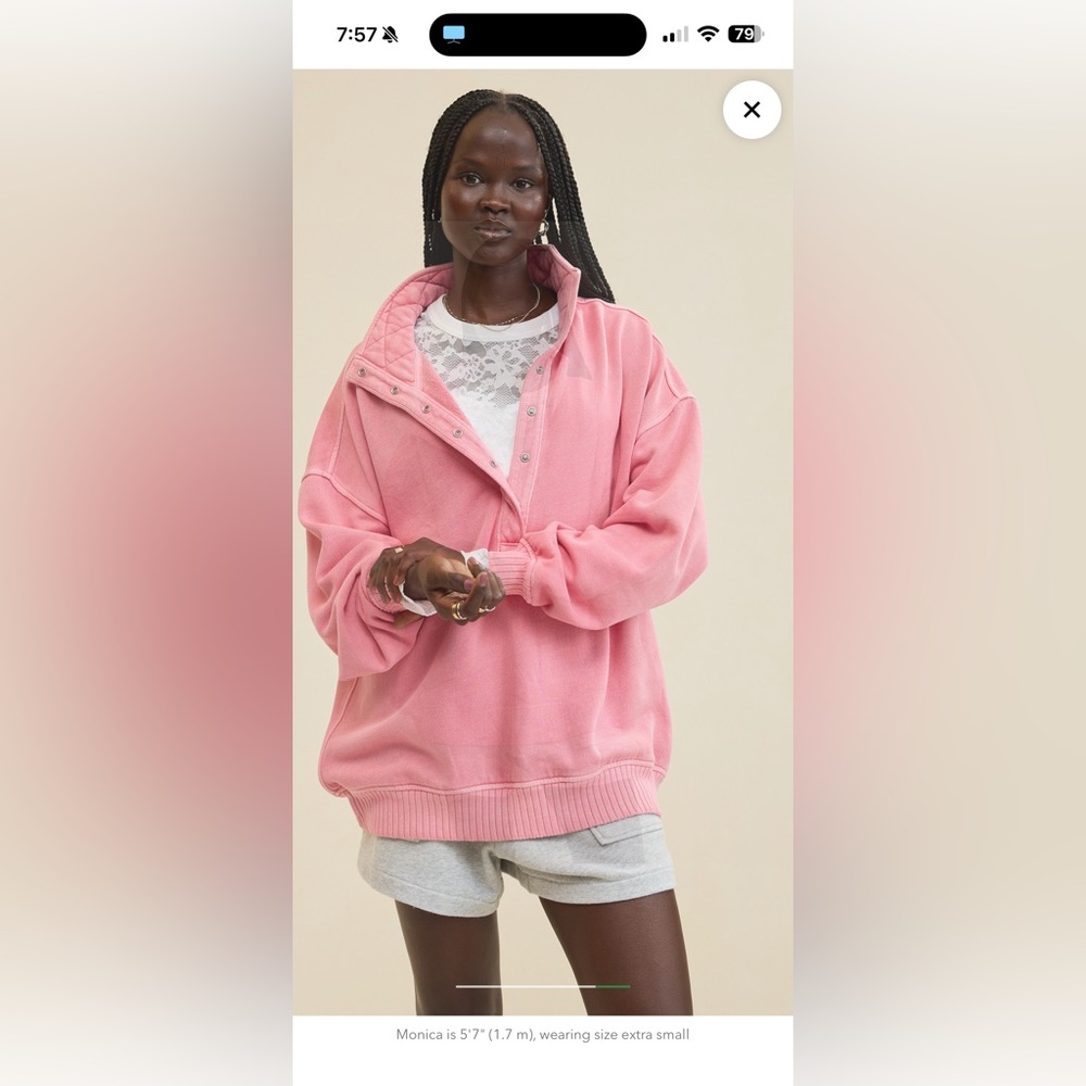 Aerie “Oh Snap” Snap Button Pullover SOLD